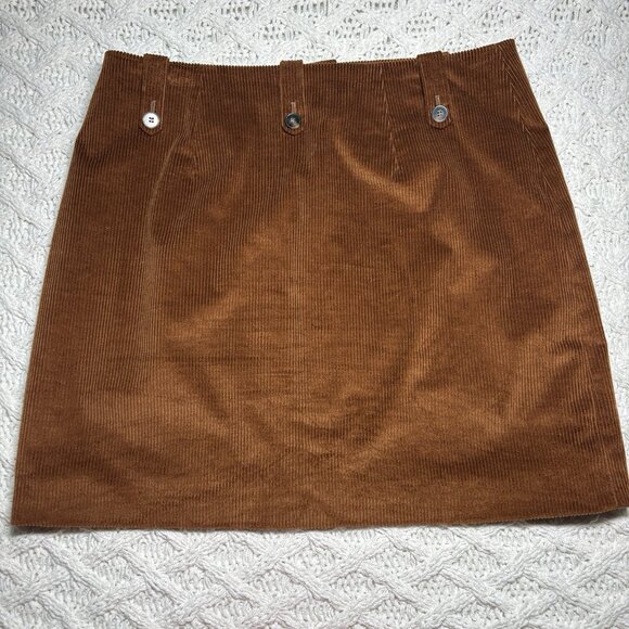 Sezane Brown Corduroy Mini Skirt - Picture 2 of 6